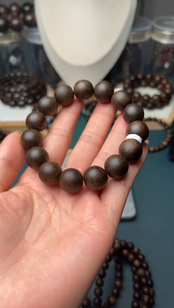 【闪购商品】沉香手串越南芽庄白奇楠金丝沉水