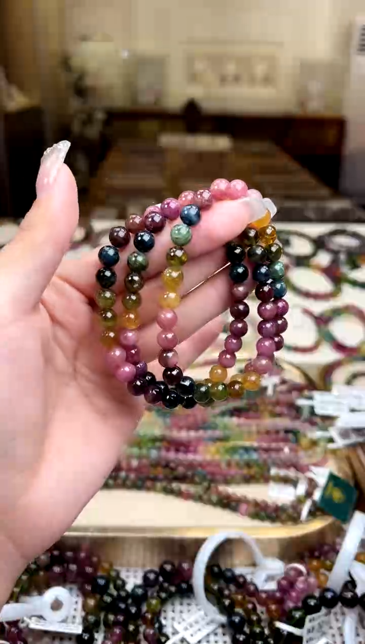 【闪购商品】碧玺/未镶嵌6mm+碧玺多圈多样性发货