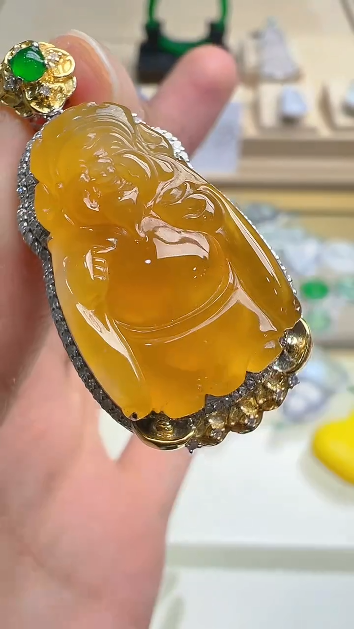 【闪购商品】翡翠吊坠(不含链)18K金镶嵌多样性团购发一件