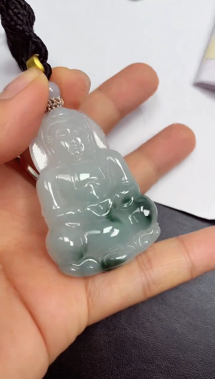 颈饰未镶嵌翡翠天然缅甸翡翠A货