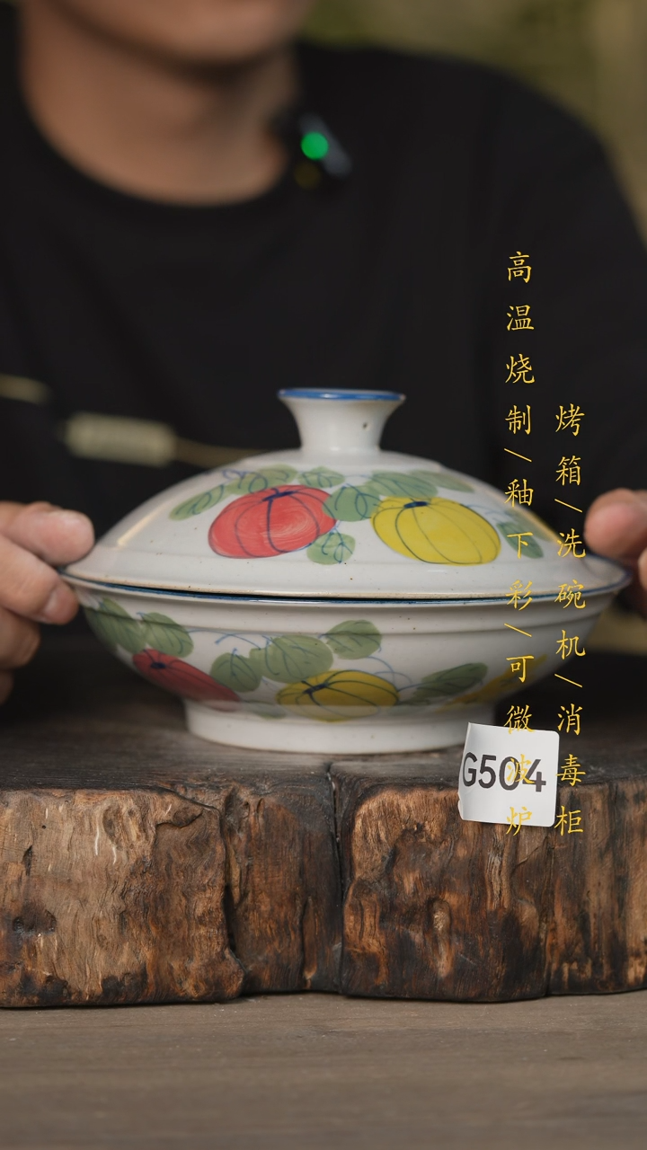 【闪购商品】瓷片景德镇高温釉下彩可微波烤箱洗碗机504