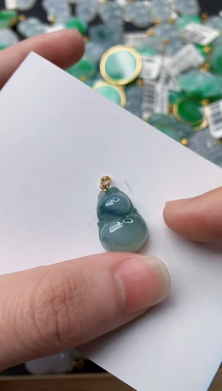 【闪购商品】翡翠颈饰18K金镶嵌40..........