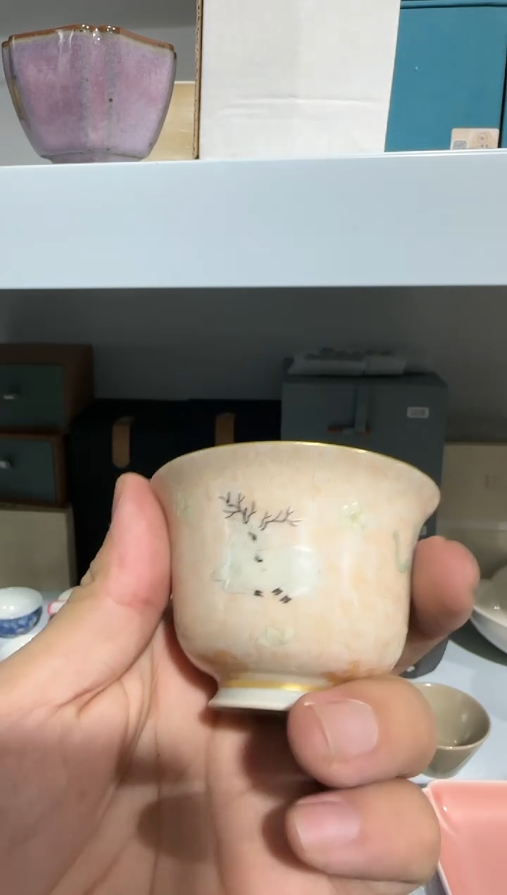 【闪购商品】B067 赋山堂彩绘款小鹿杯