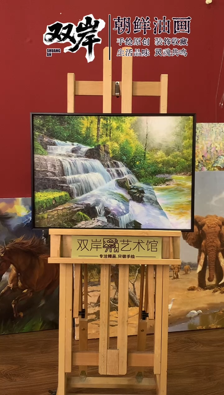 油画【1号】朝鲜原创手绘油画【Ⅰ级画家丨孤品佳作】【带框丨包邮】