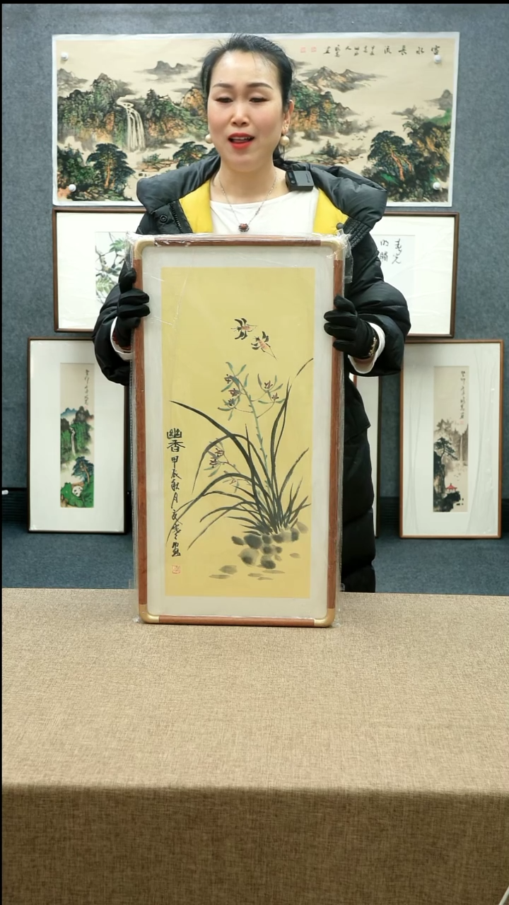 【闪购商品】国画33*66夏寒老师花鸟