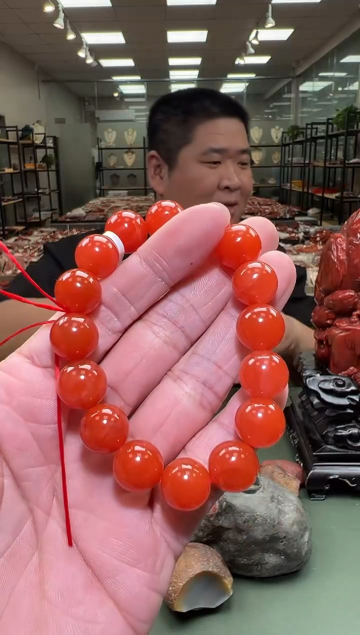 【闪购商品】南红玛瑙单圈手串未镶嵌一条约12mm 多样性发货