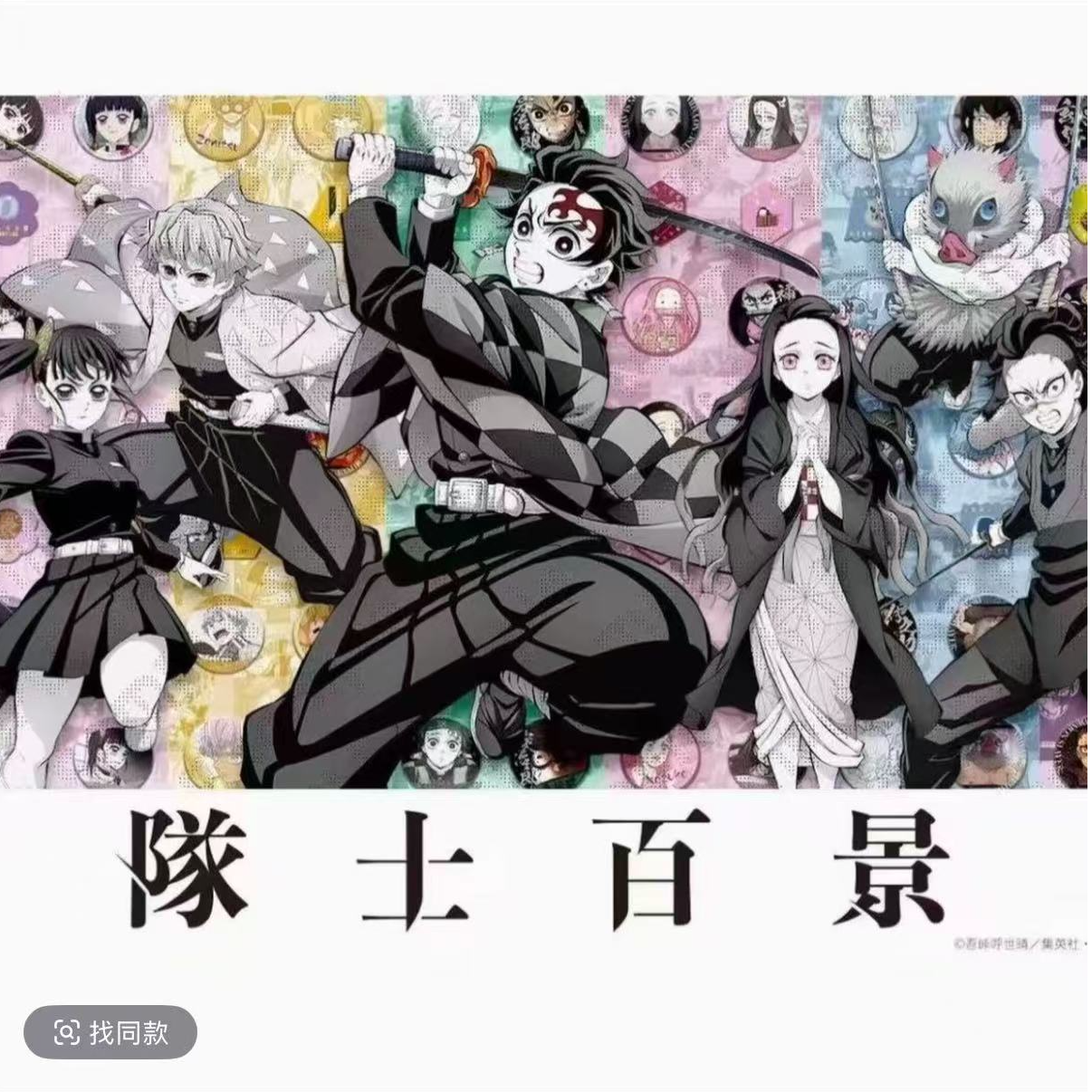 【鬼灭队士百景】鬼灭之刃 队士百景吧唧（盲盒代拆）