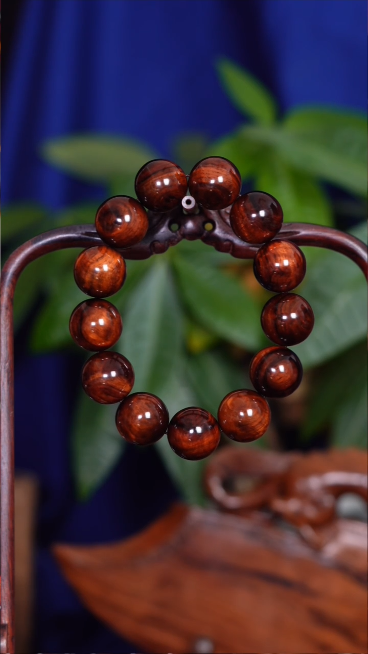 手串/手链黄花梨/降香黄檀一*羊老料荧光水波1.8