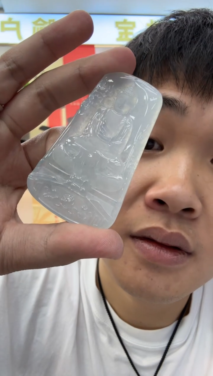 【闪购商品】翡翠颈饰未镶嵌天然翡翠A货孤品一件