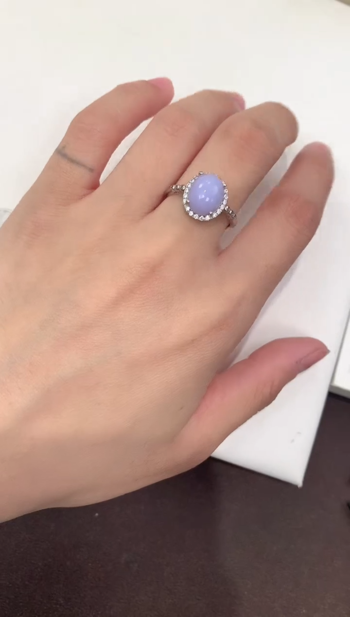 颈饰银S925镶嵌翡翠天然缅甸A货翡翠