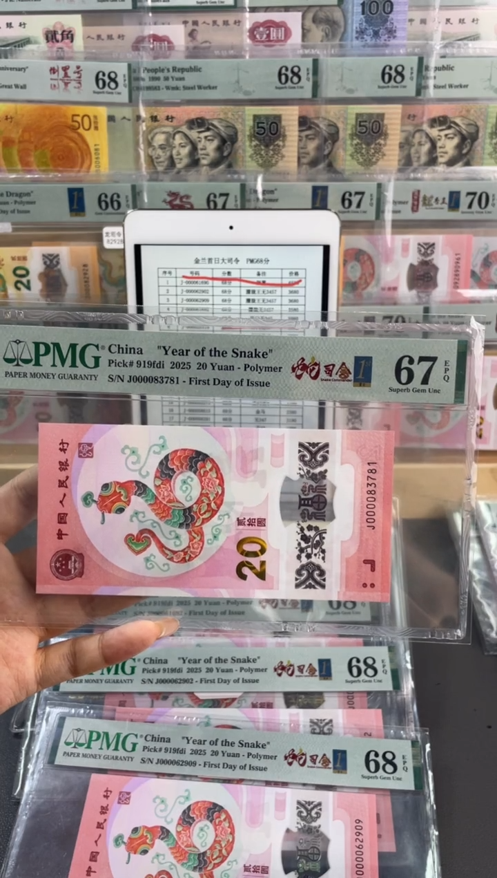 【闪购商品】塑料蛇钞大司令三标合一PMG67分尾781