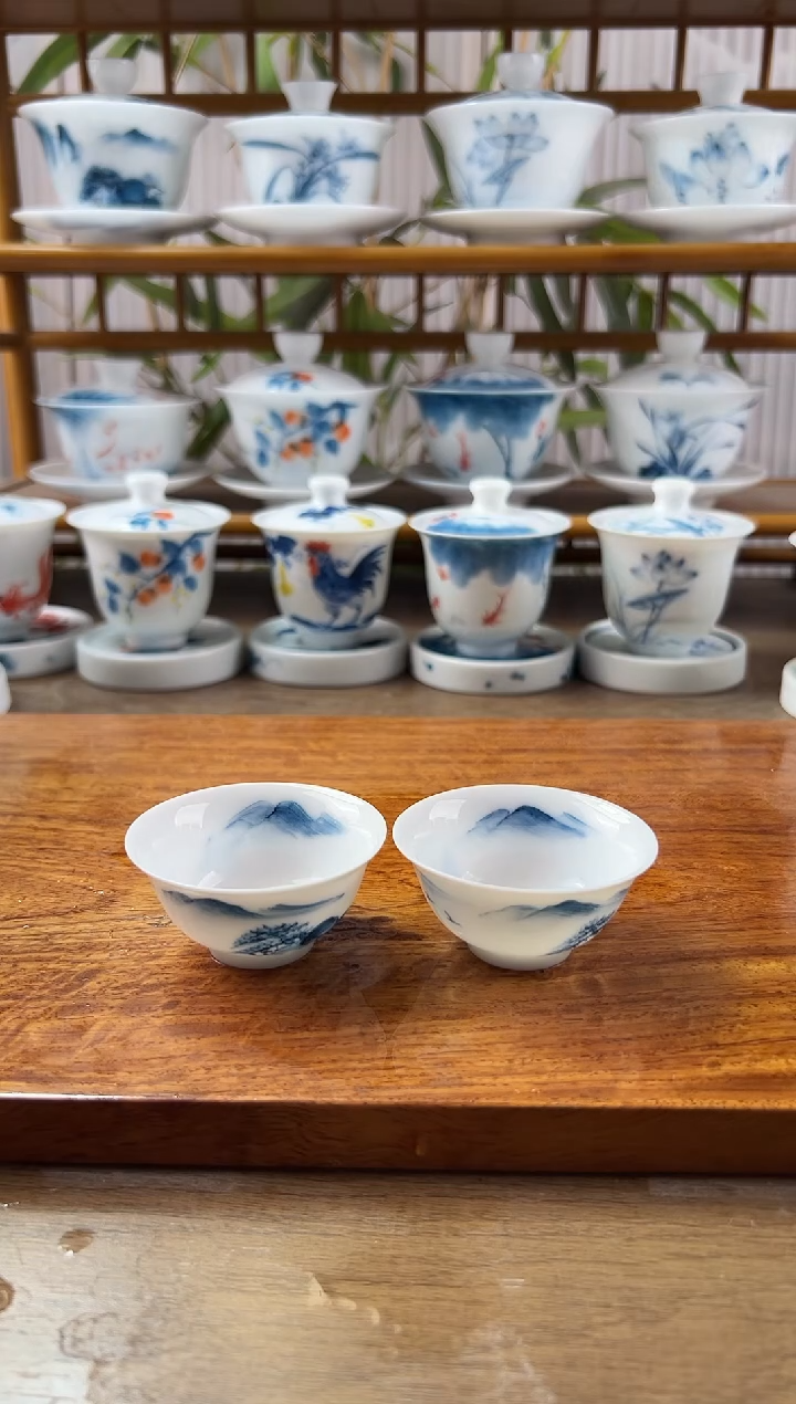 微瑕千里江山小玉兰杯3个