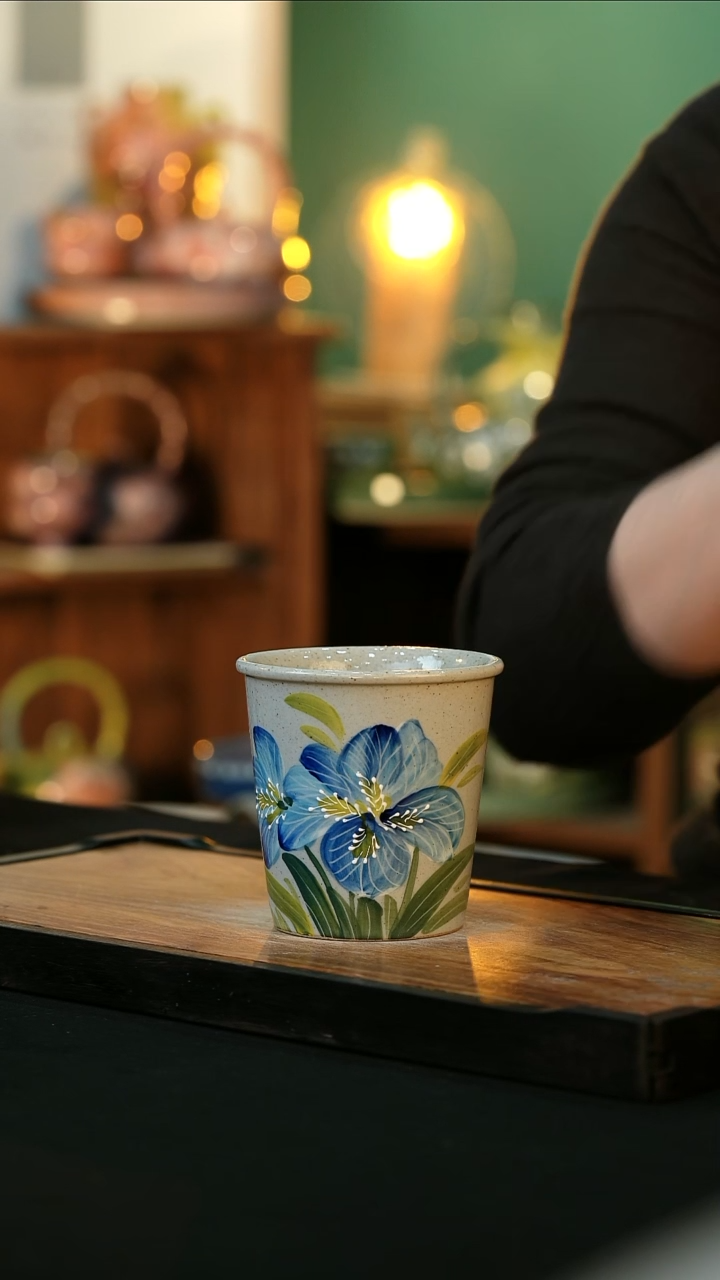 【闪购商品】杯手绘心瓷陶瓷浮力