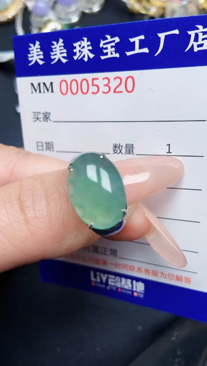 【闪购商品】翡翠颈饰银S925镶嵌5320