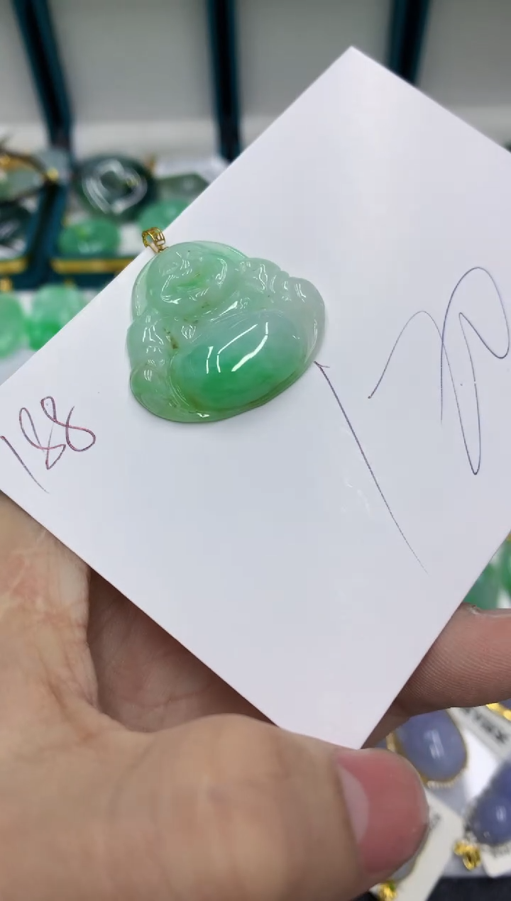 【闪购商品】翡翠颈饰18K金镶嵌号链接11111