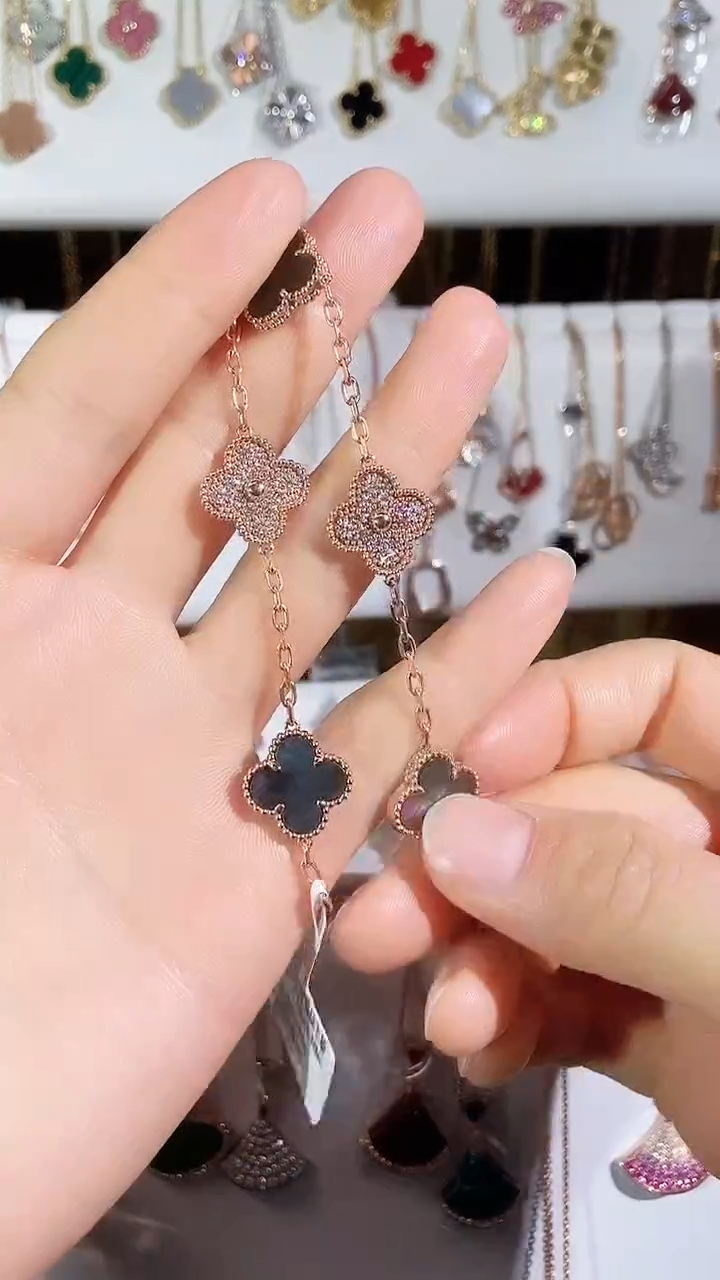 【闪购商品】钻石手链18K金镶嵌钻石K玫