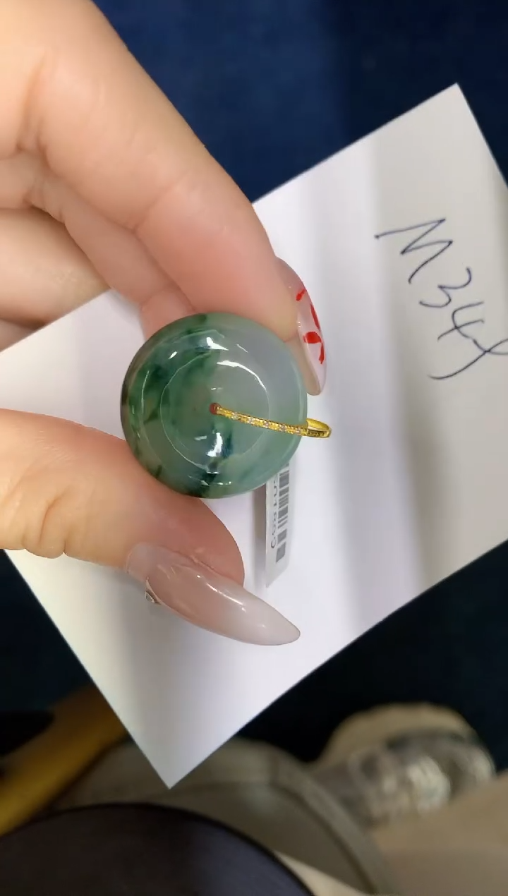 【闪购商品】翡翠颈饰18K金镶嵌000000000000