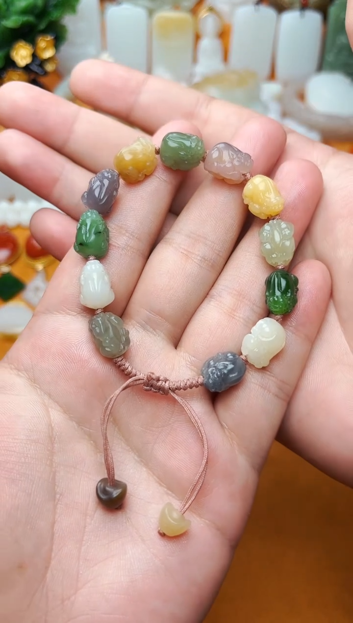 【闪购商品】和田玉手绳未镶嵌貔貅