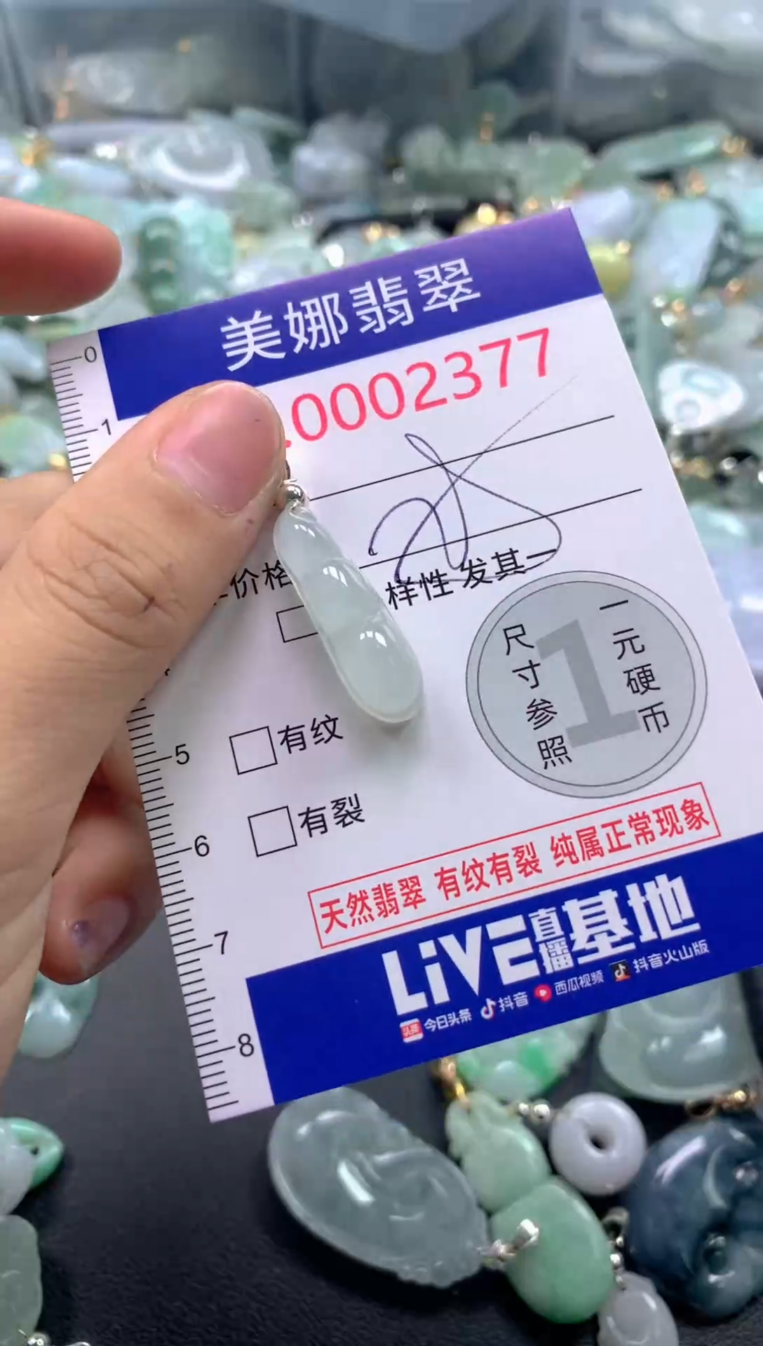 颈饰未镶嵌翡翠2377