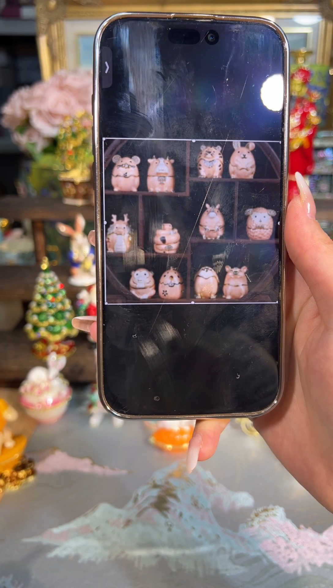 金属七宝烧首饰盒   