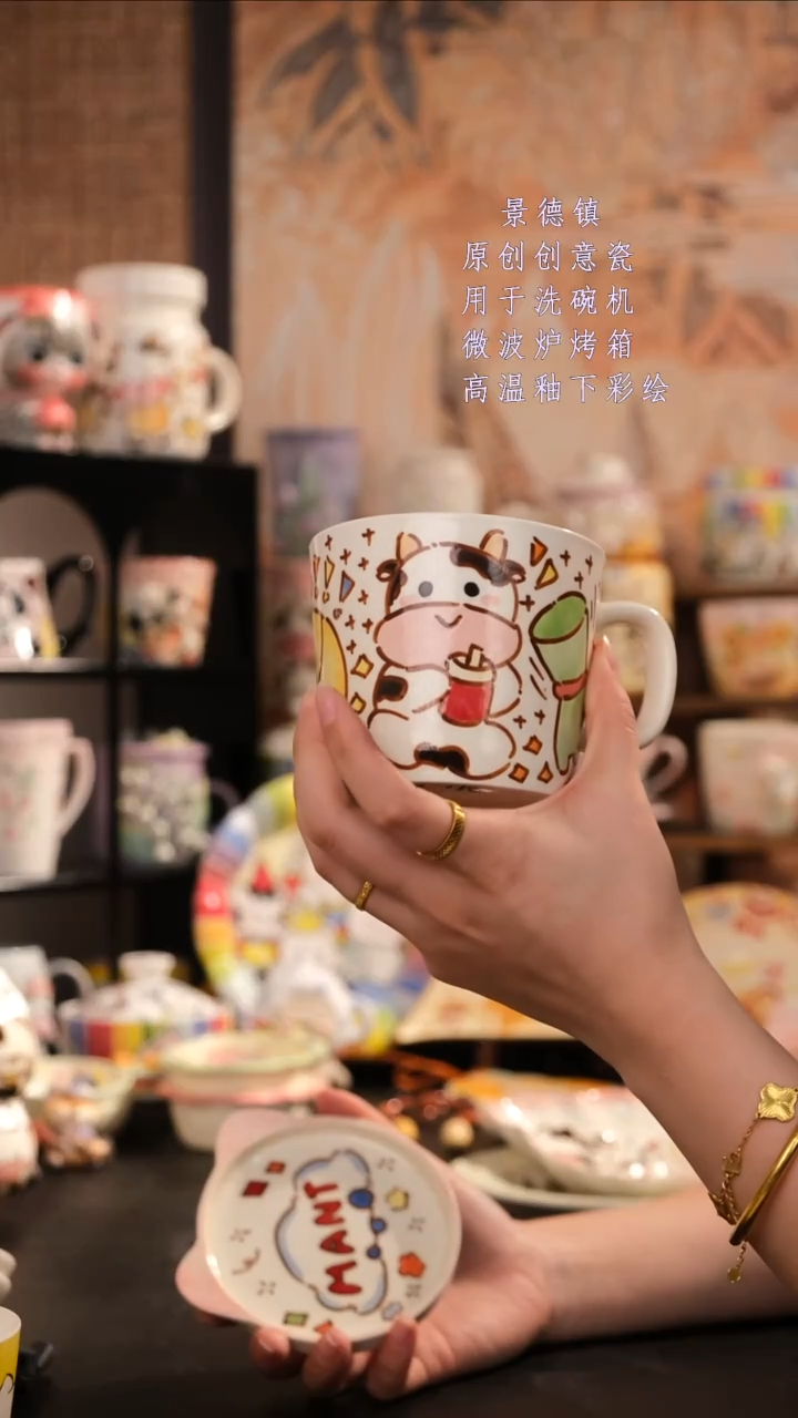 摆件陶旺的可以陶瓷设计师款