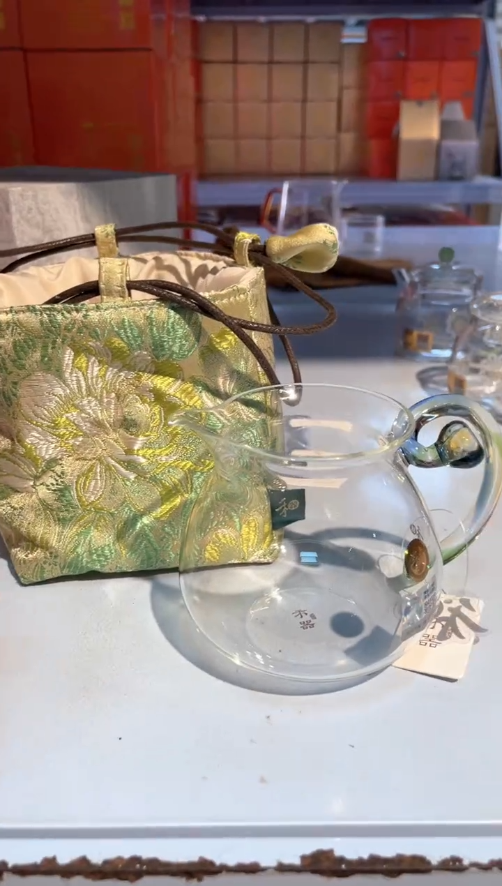 禾器/浮莲茶海/迷翠+茶事包牡丹