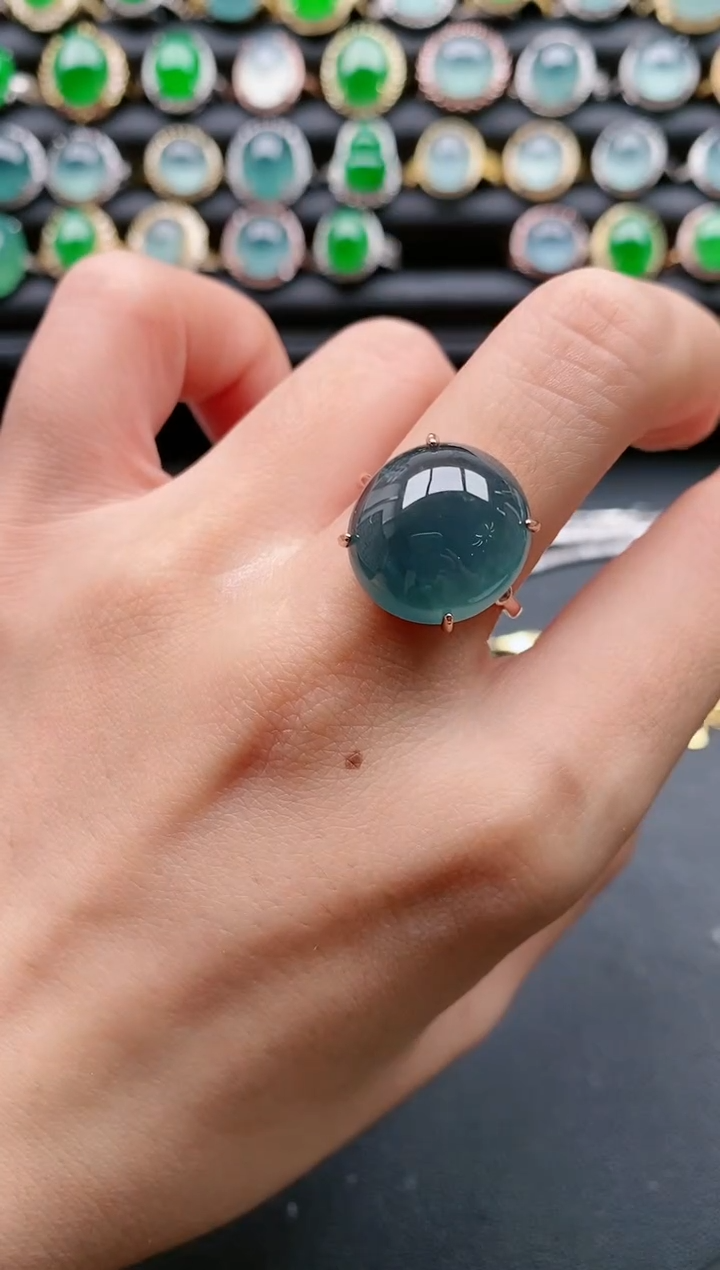 【闪购商品】翡翠戒指银S925镶嵌11111111