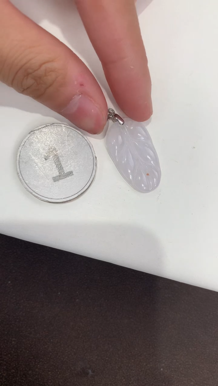 颈饰银S925镶嵌翡翠天然缅甸A货翡翠