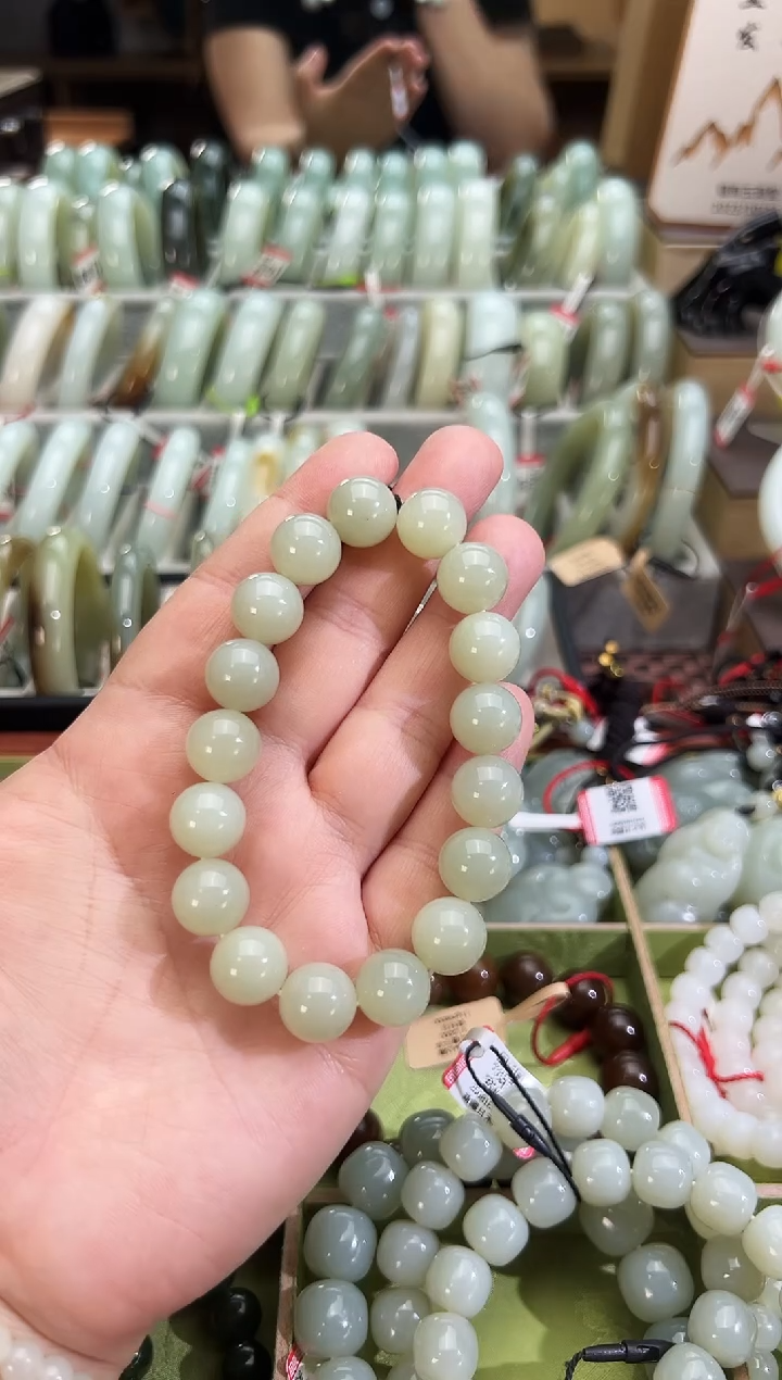 未镶嵌手串和田玉且末料迪克兰手串卡12