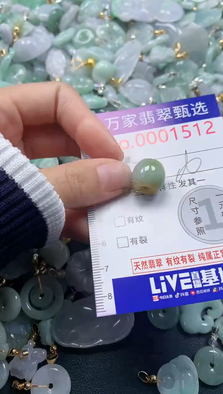 吊坠(不含链)未镶嵌翡翠1512