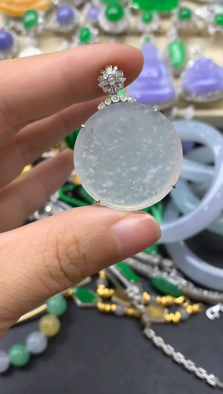 【闪购商品】翡翠颈饰18K金镶嵌561-中国好珍宝