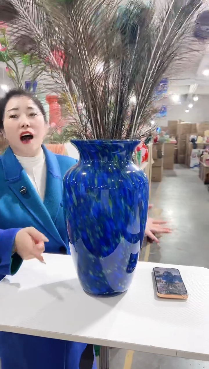 【闪购商品】玻璃花伴你花瓶微瑕-35R9F