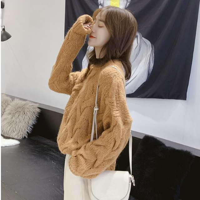 【451-500编码下单】韩版网红秋冬季时尚针织上衣