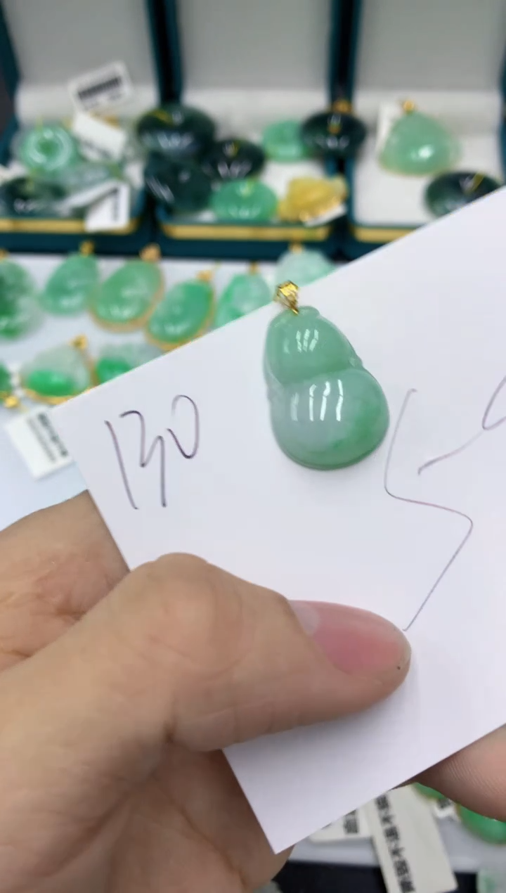 【闪购商品】翡翠颈饰18K金镶嵌号链接11111