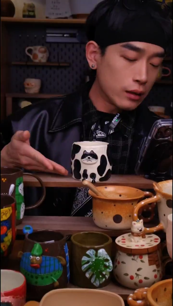 杯子陶景德镇可爱设计师款陶瓷