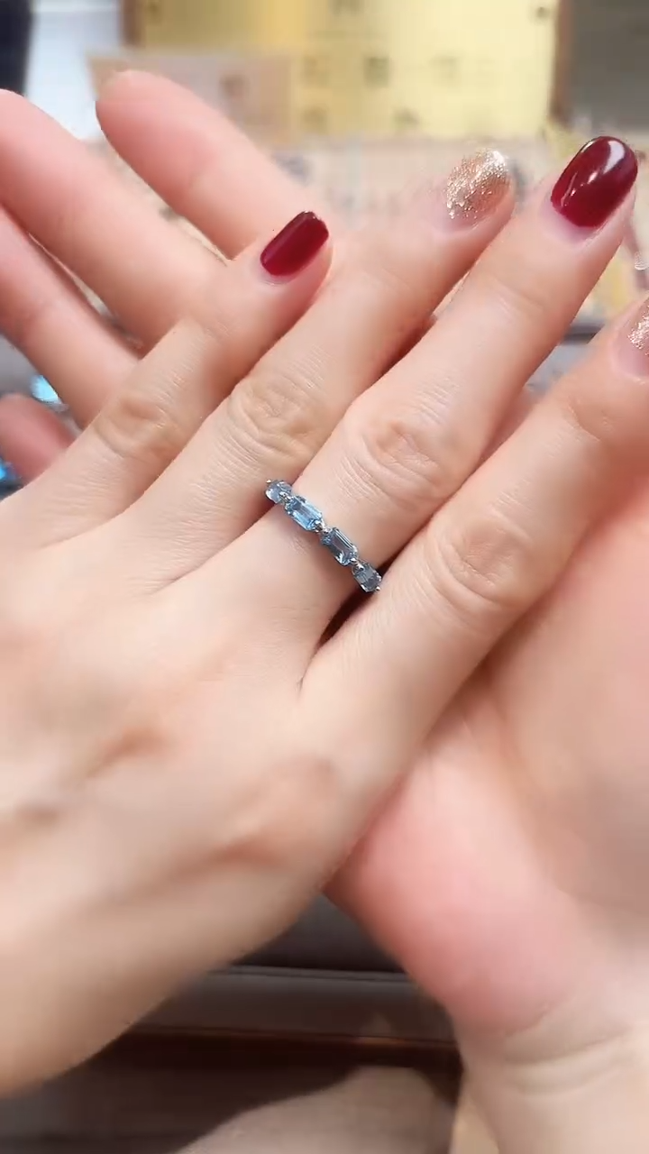 【闪购商品】托帕石戒指银S925镶嵌09