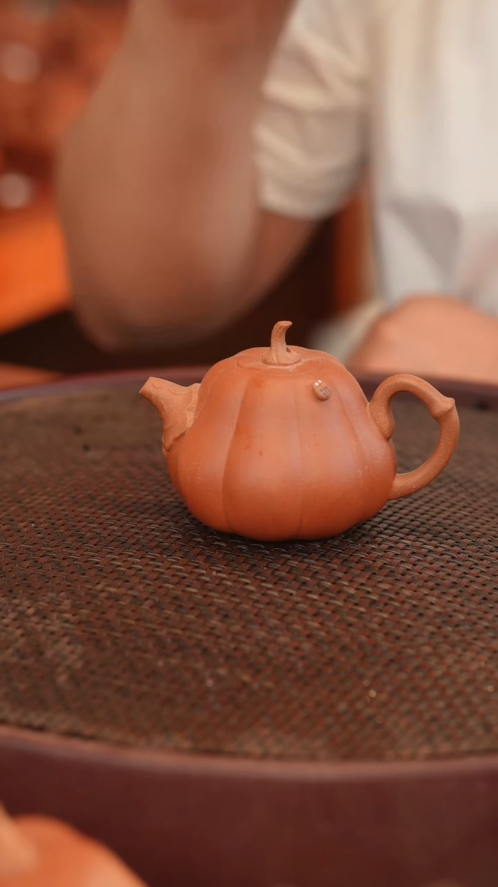 茶壶紫砂原矿手工制作140cc 南瓜