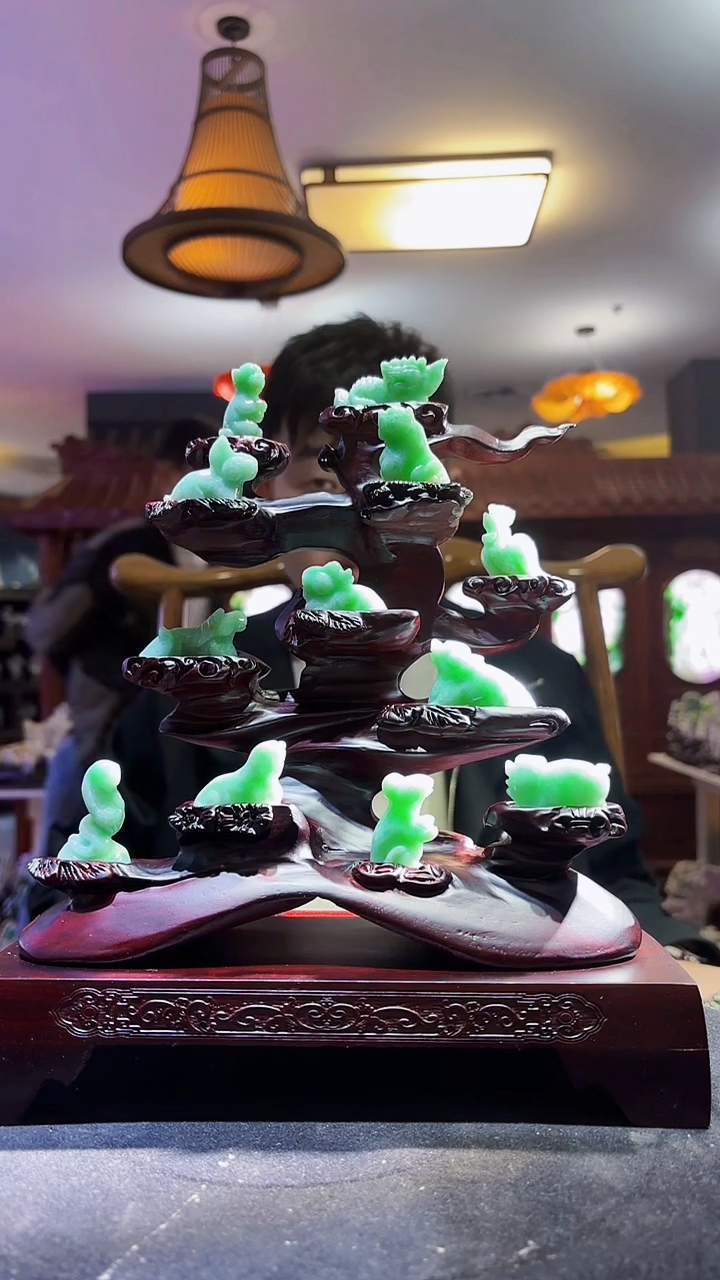 未镶嵌定制翡翠55/1214/Y/多样性发其一件/十二生肖