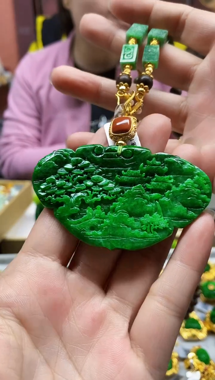 颈饰未镶嵌翡翠翡翠吊坠