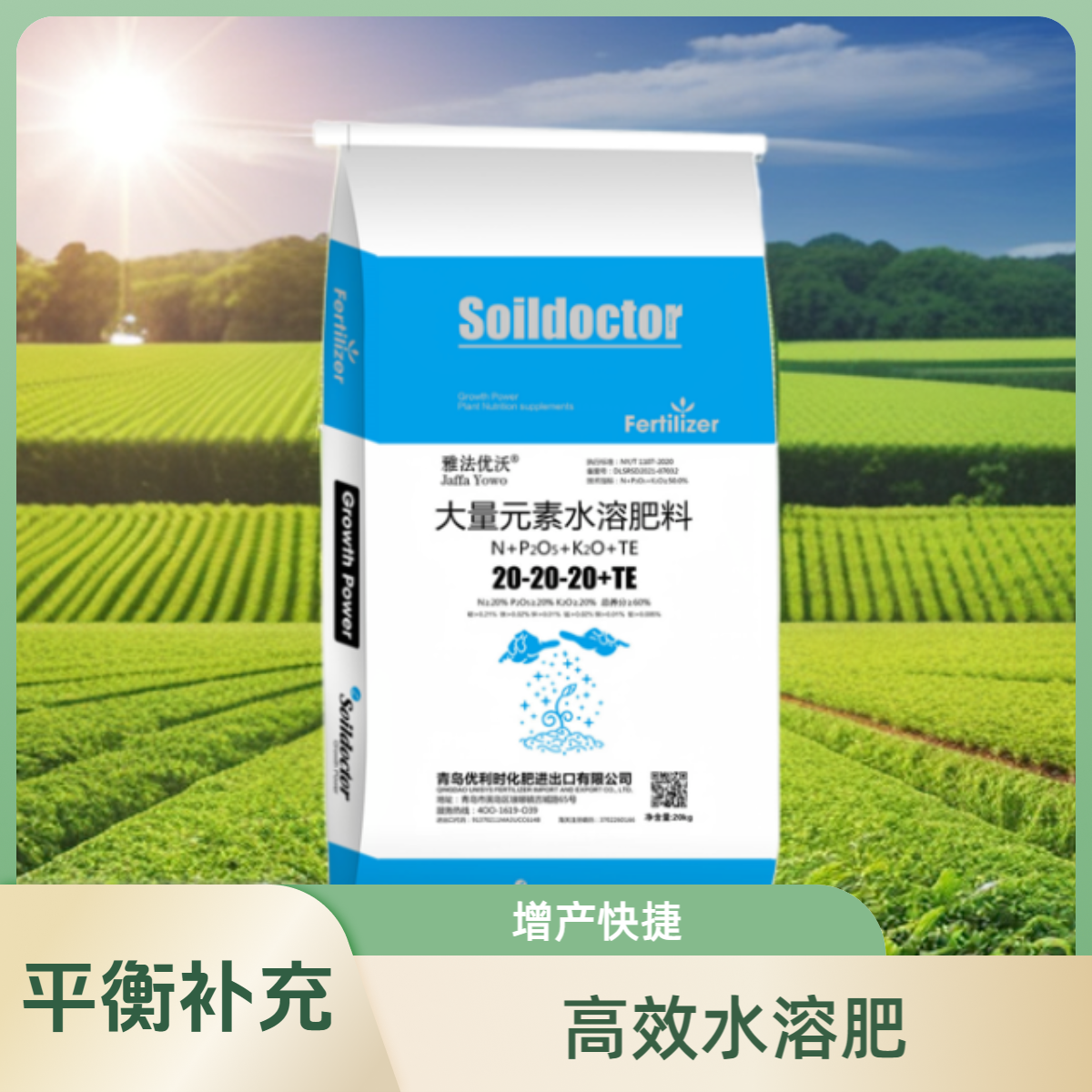 螯合12元素大量元素平衡水溶肥高效补充快速溶解增产