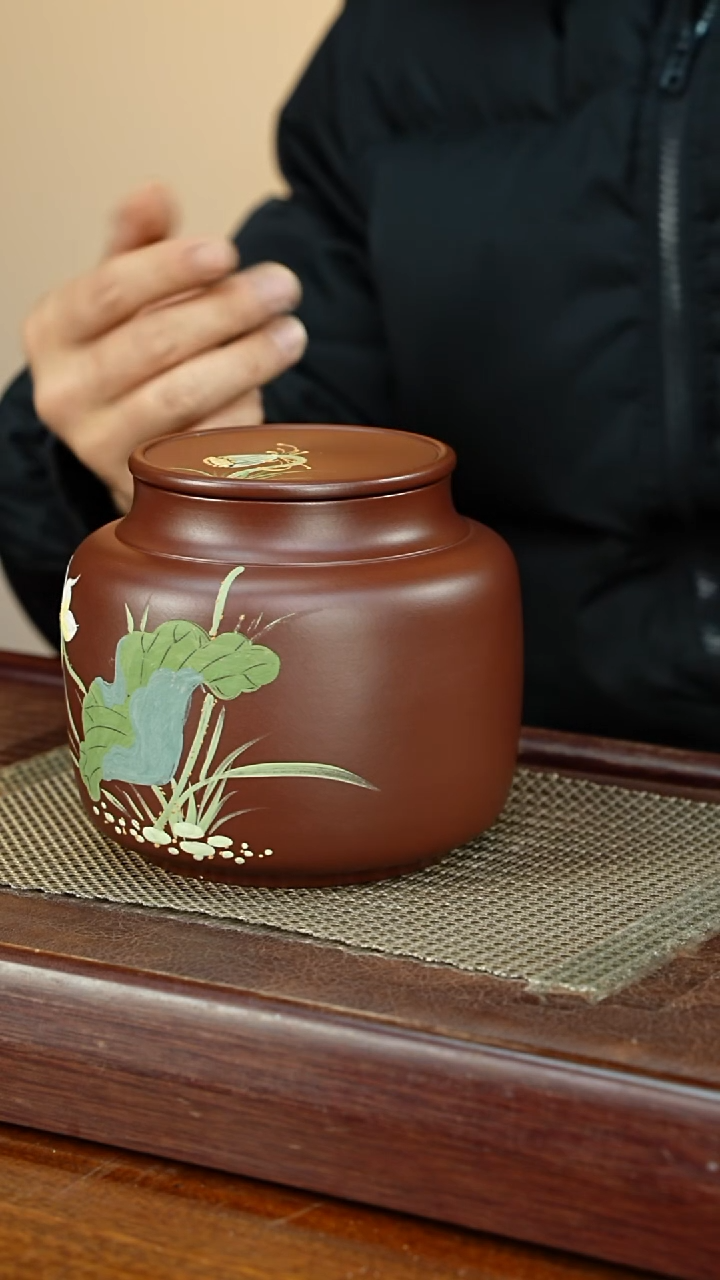 宜兴原矿紫砂茶叶罐