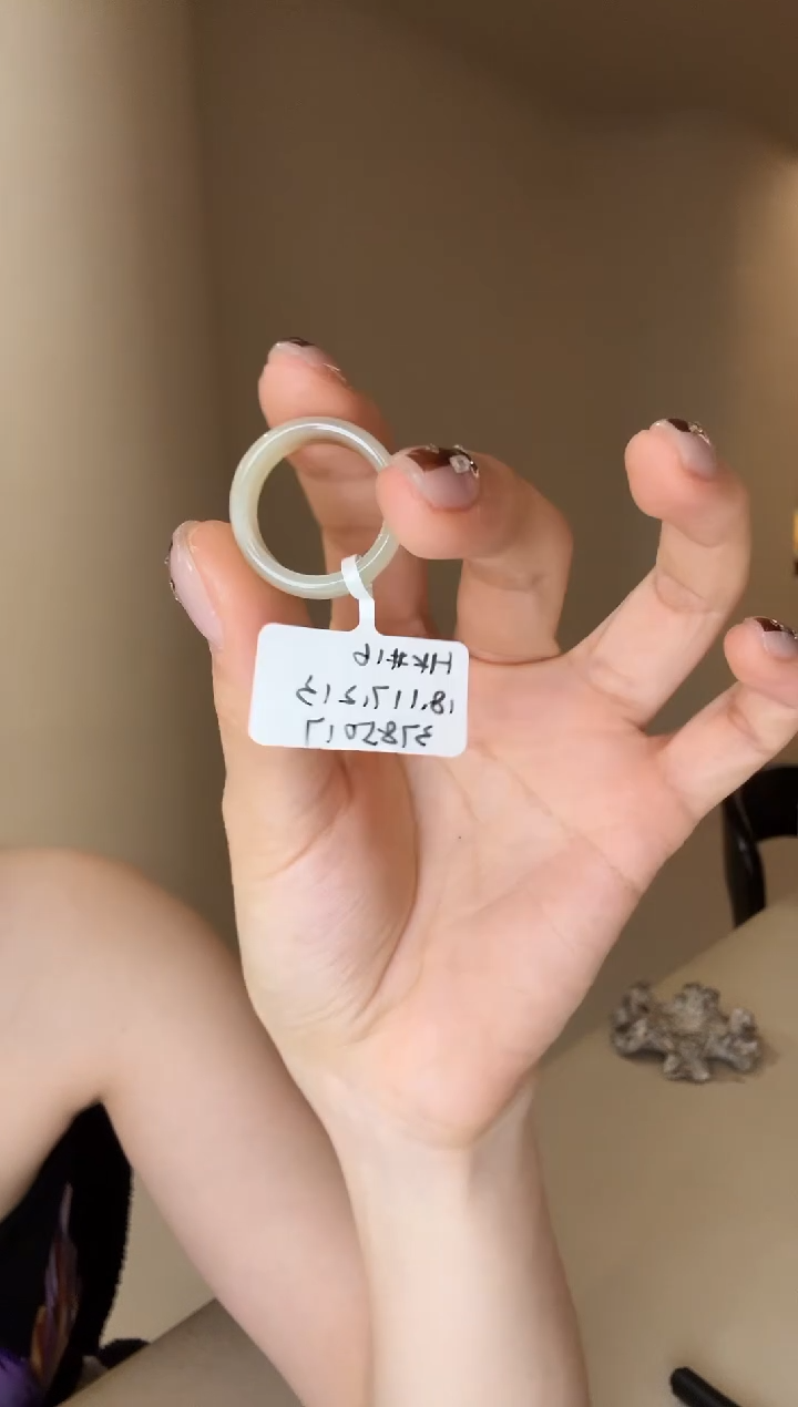 【闪购商品】和田玉戒指未镶嵌16码糖白