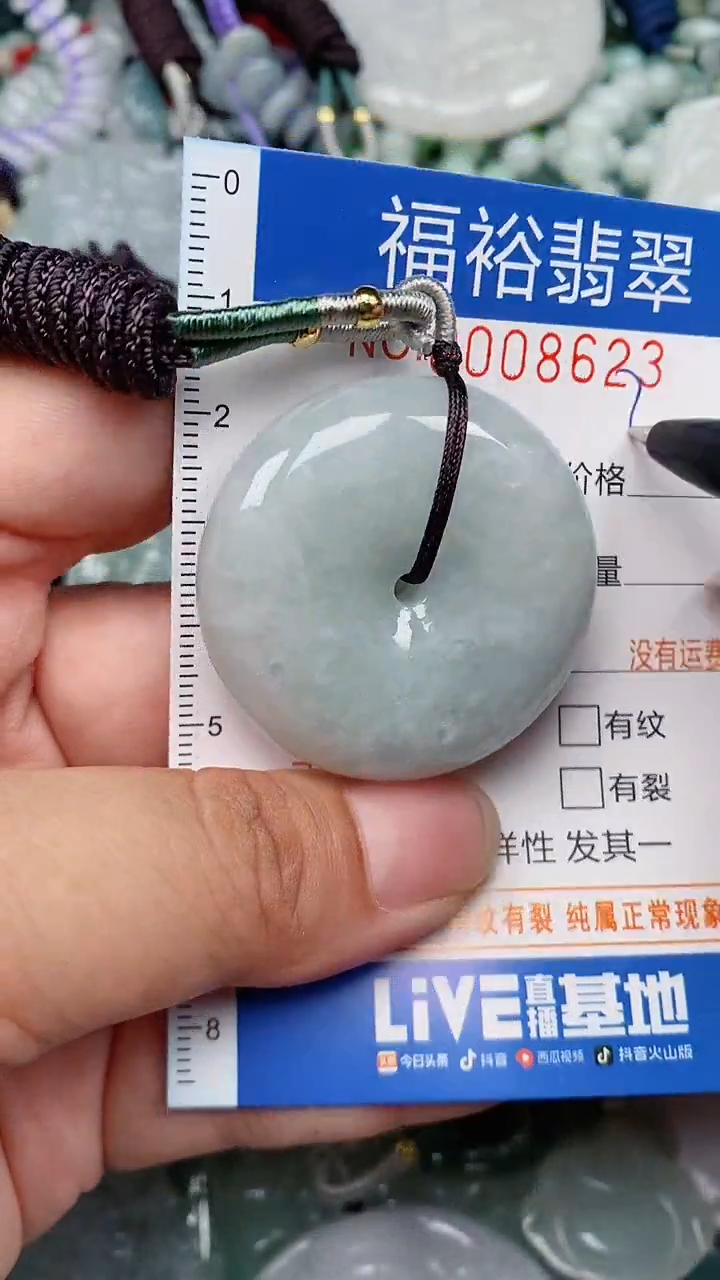 翡翠未镶嵌颈饰...0008623