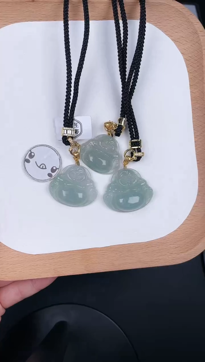 翡翠未镶嵌吊坠(不含链)LH013翡翠冰中小佛（多样性发其一）