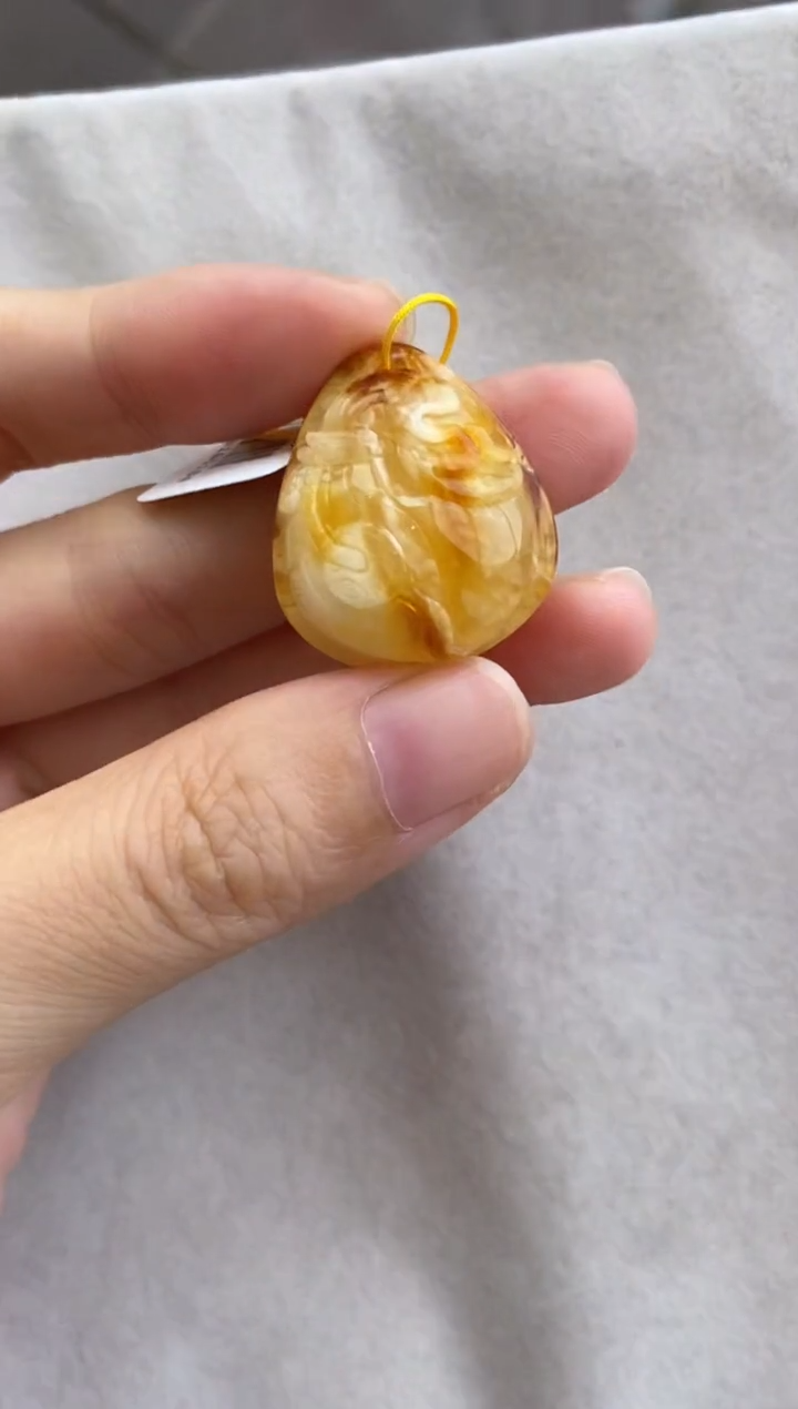 裸石琥珀未镶嵌10916172-吊坠