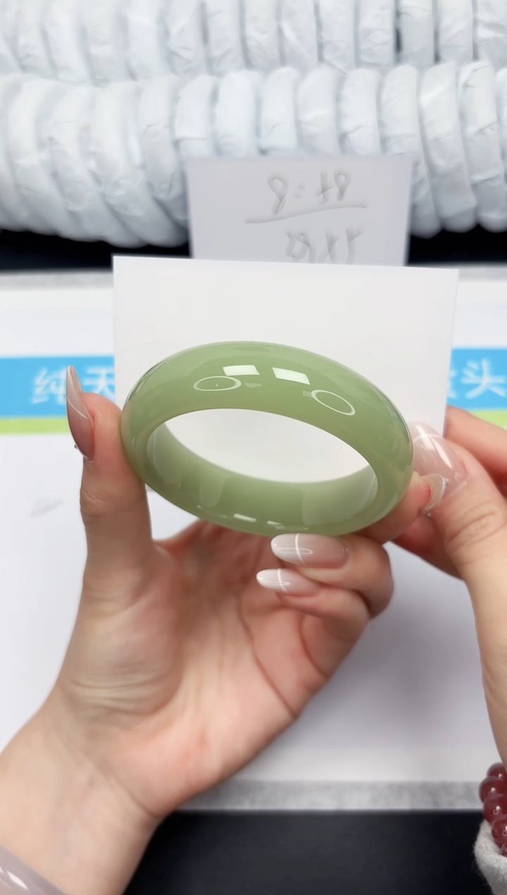 【闪购商品】石英质玉手镯未镶嵌9-芙蓉54.9