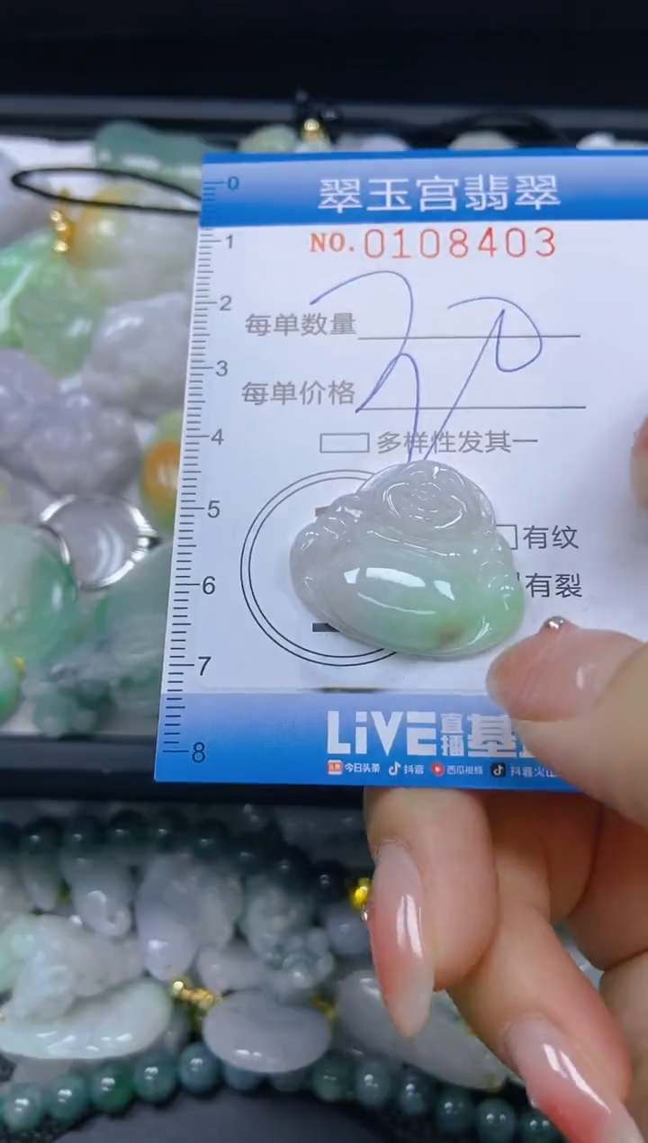 翡翠未镶嵌颈饰闪购0108403