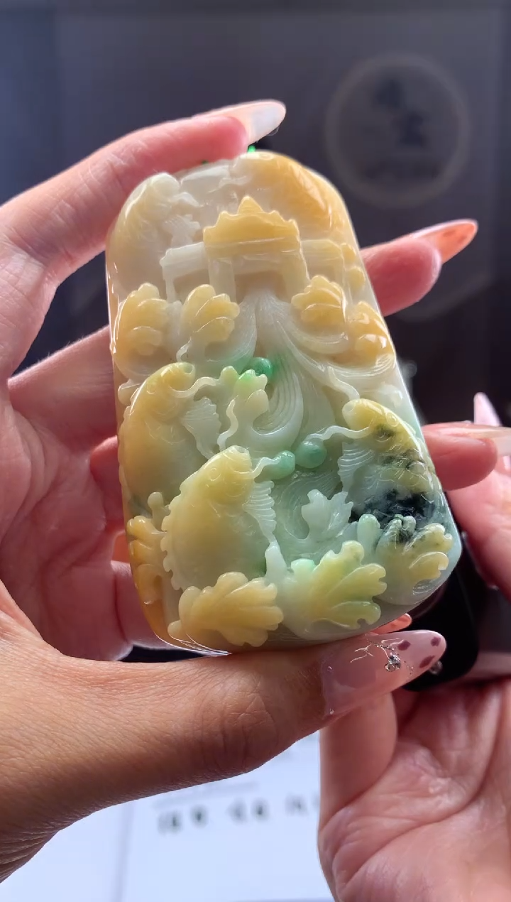 【闪购商品】定制翡翠未镶嵌挂件发货（拍一发一）