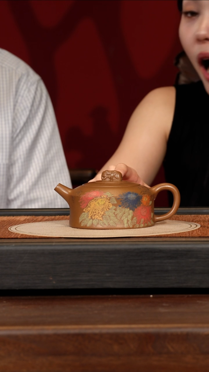 茶壶紫砂宜兴紫砂ZST 血砂段 天际