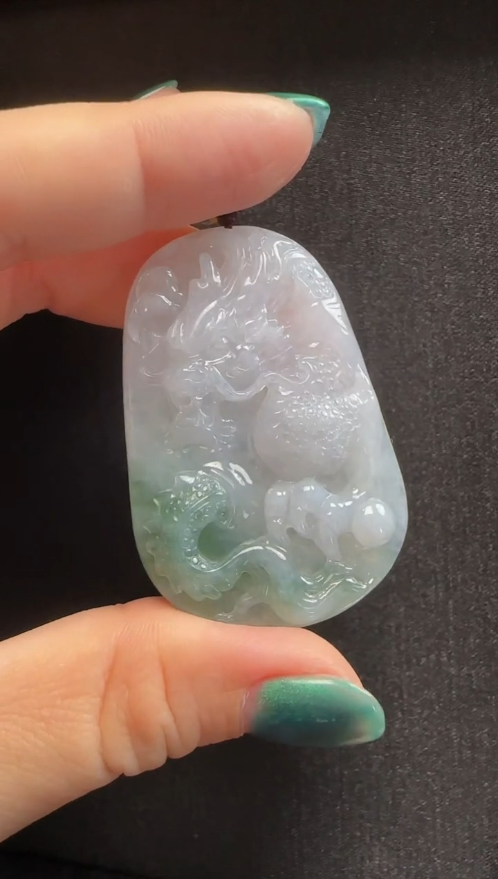 【闪购商品】翡翠颈饰未镶嵌948龙牌一个